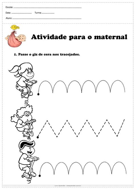 Atividades de tracejado para imprimir 